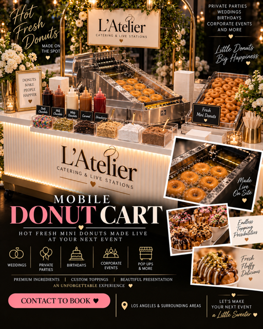 L’Atelier donut cart presentation